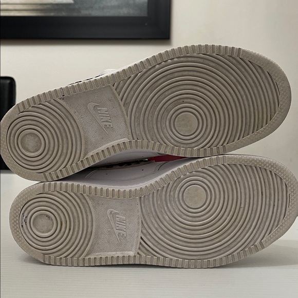 NIKE COURT VISION LOW LEOPARD SWOOSH LEATHER SNEAKERS WOMENS SIZE 8 - Picture 13 of 13